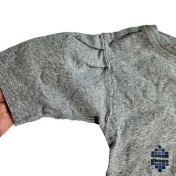 Tea Collection | Gray Short Sleeve Shirt Shift Dress Size 5T - Picture 6 of 6